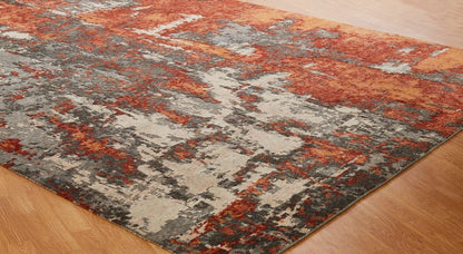 Hand Knotted Wool & Silk Modern Rug KZF5170