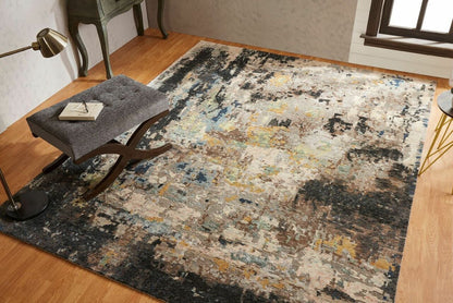 Hand Knotted Wool & Silk Modern Rug KZF5180