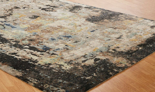 Hand Knotted Wool & Silk Modern Rug KZF5180