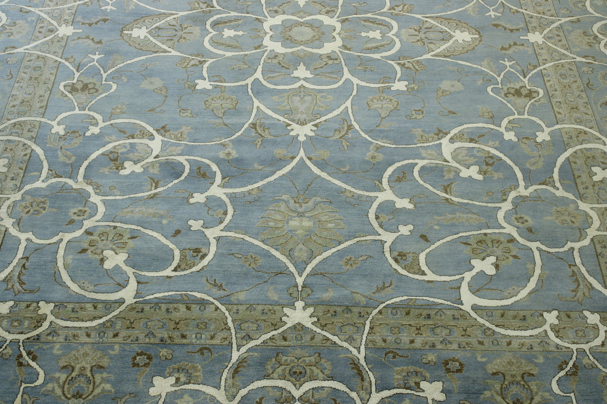 Full view of Traditional Agra Ziegler Chobi rug