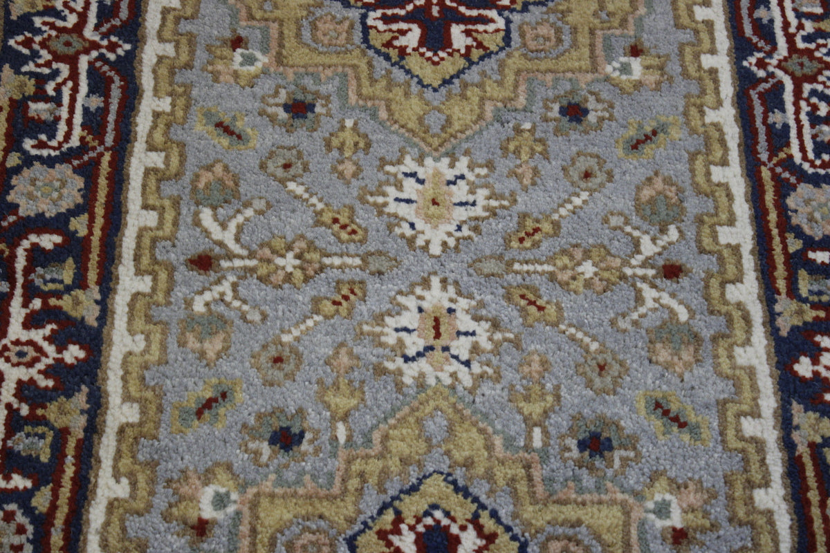 Full view of Tribal Indo Heriz rug
