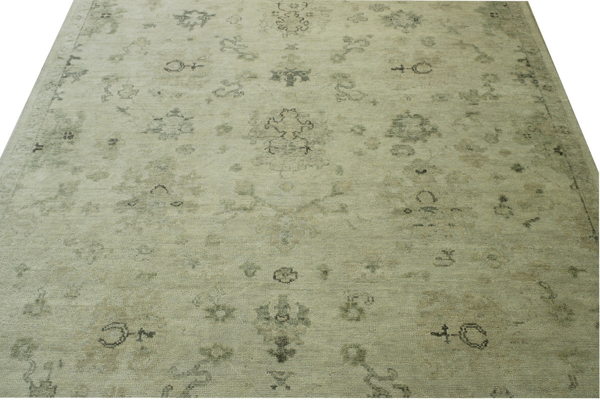 Full view of Oushak Ziegler rug
