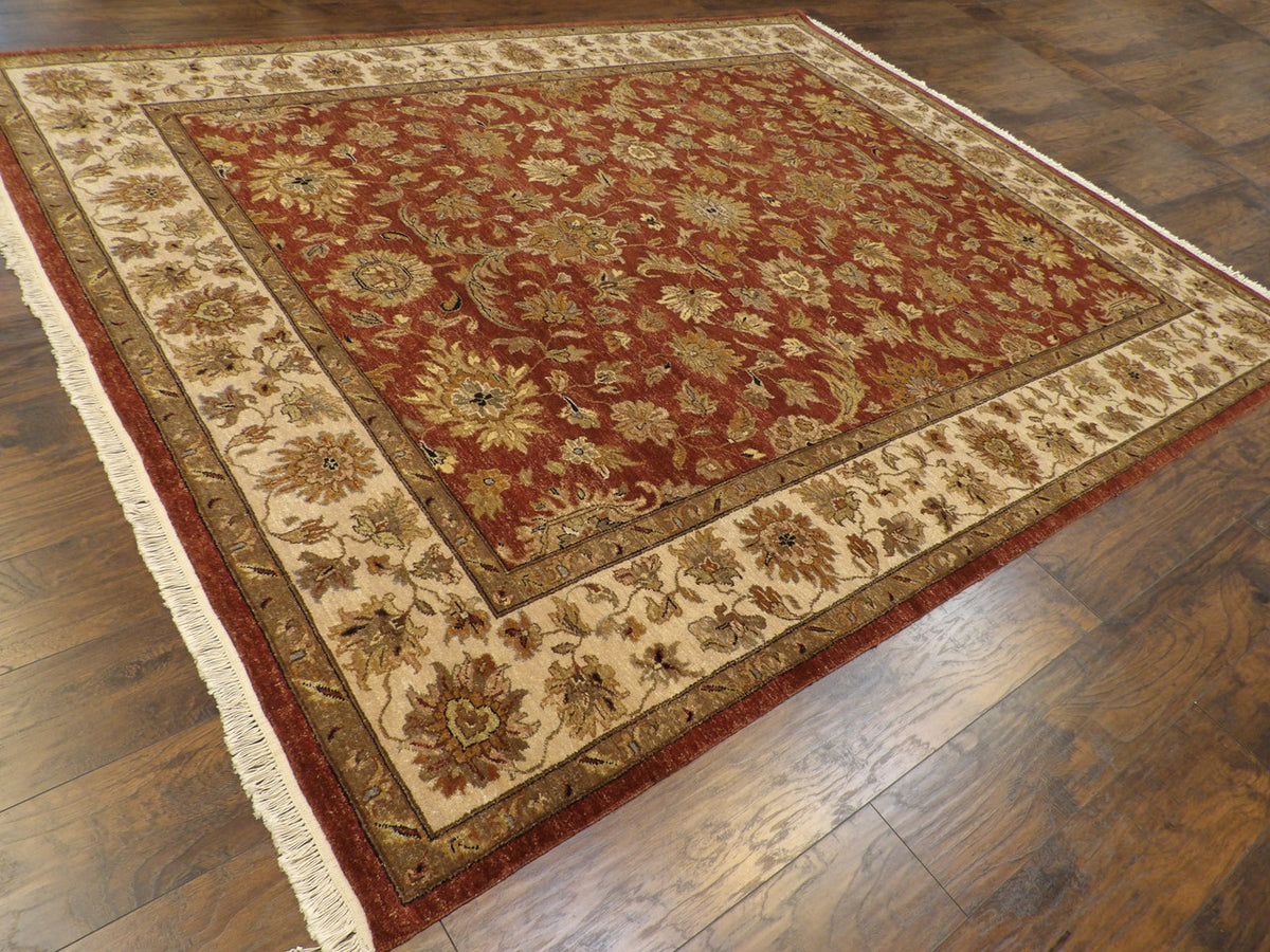 Chobie Oushak / Peshawar hand-knotted wool rug in Brown, 8'0" x 10'0", SKU w995