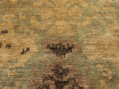 Back of Ikat hand-knotted rug