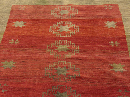 Back of Antique Tribal Khotan . . hand-knotted rug