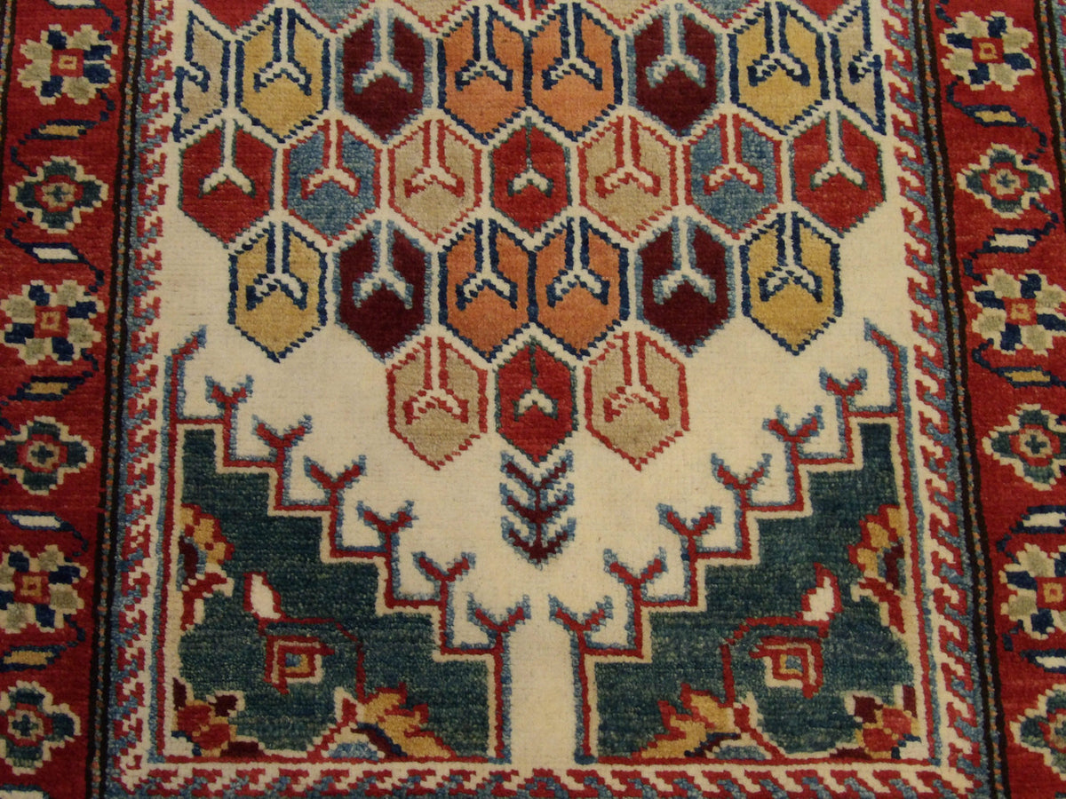 Kazak runner border detail