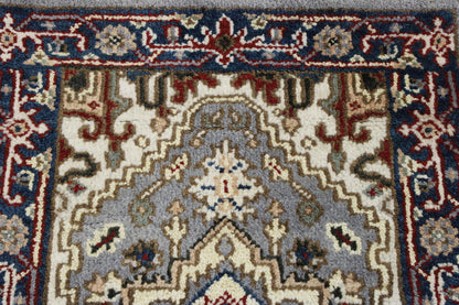 Close-up of wool pile, Gray rug