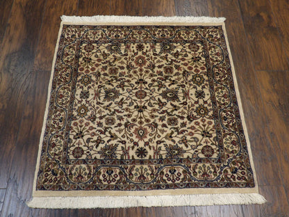 Close-up of wool pile, Ivory rug