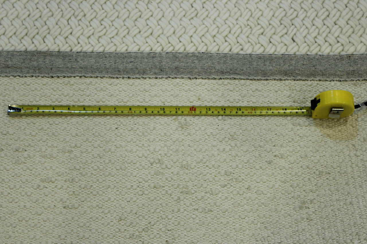 Modern Braided Plain Design rug corner detail