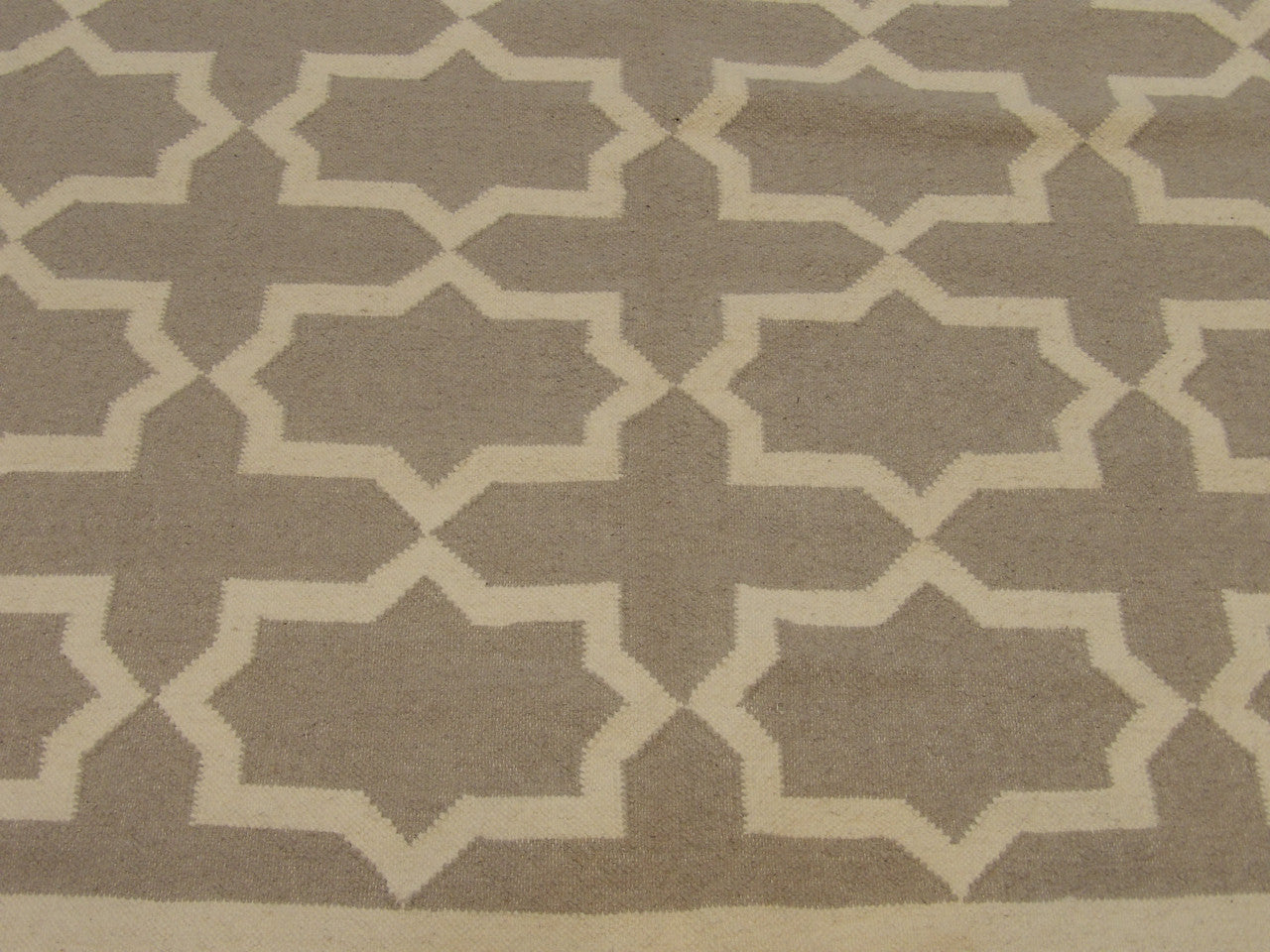 Coastal Flat Weave Indoor/Outdoor Durry Beachy rug border detail