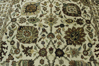 Close-up of wool pile, Beige rug