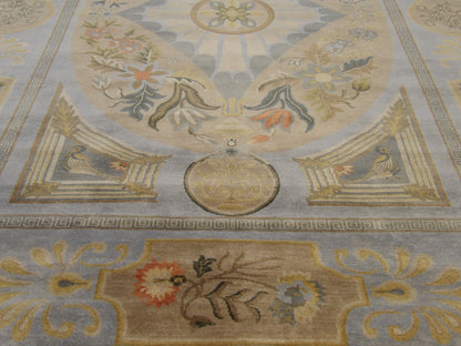 European Abusson rug border detail