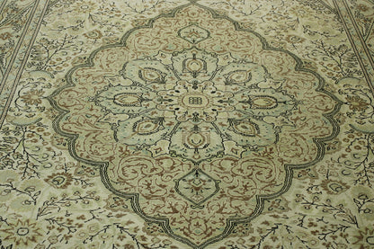 Full view of Traditional Vintage Kannysar rug