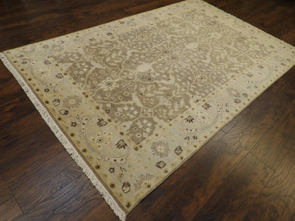 Oushak pattern detail, wash finish