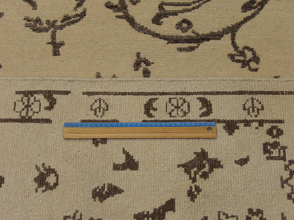 Gray & Beige Transitional Broken Design rug in room setting