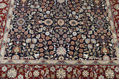 Back of Traditional Fine Heraki hand-knotted rug