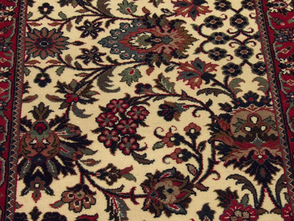 Back of Fine Persian Floral Mashad hand-knotted rug