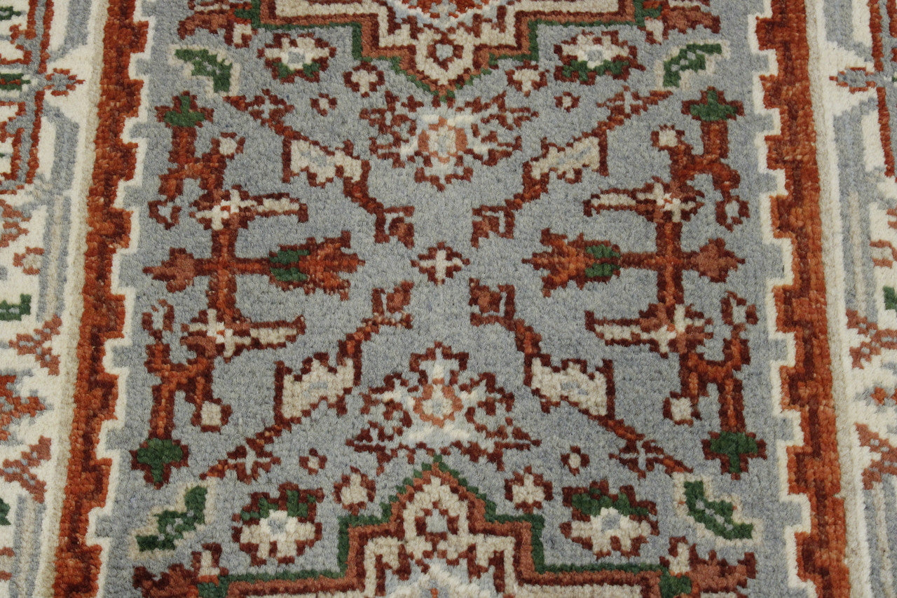 Full view of Tribal Indo Heriz rug