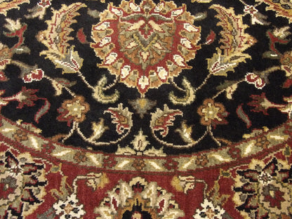 Jaipur Kashan Antique Wash rug border detail