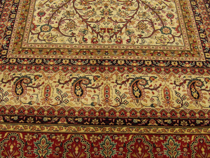 Fine Persian Haji Jalili rug border detail