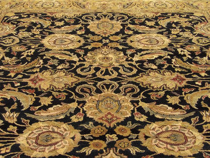 Back of Jaipur Kashan Antique Wash hand-knotted rug