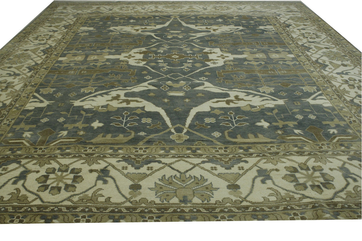 Full view of Oushak Ziegler rug