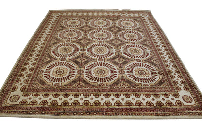 Traditional Khotan Peshawar pattern detail