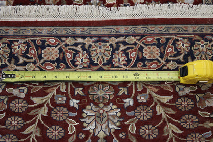 Back of Traditional Fine Heraki hand-knotted rug