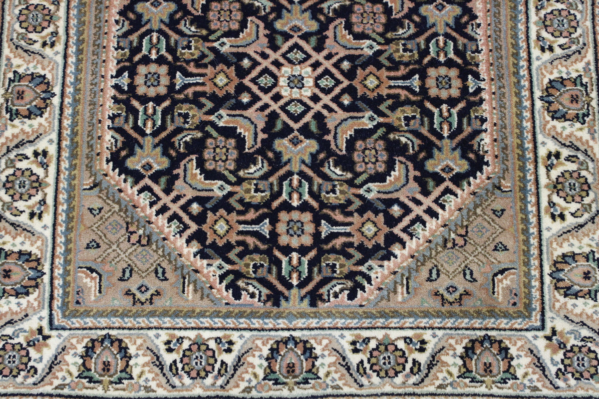 Back of Traditional Fine Mir hand-knotted rug