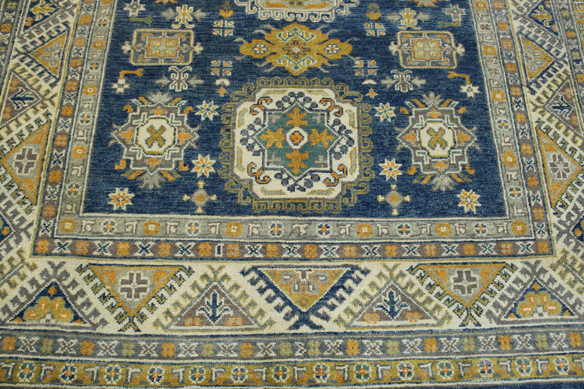 Full view of Tribal Super Kazak rug
