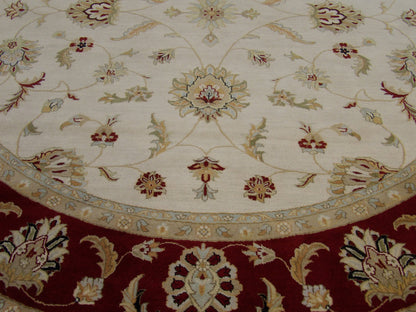 Ziegler Oushak / Peshawar hand-knotted wool rug in Beige, 10'0" x 10'0", SKU w11421