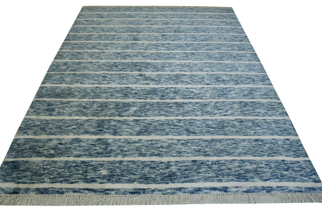 Full view of Modern Silken Stripes Design rug