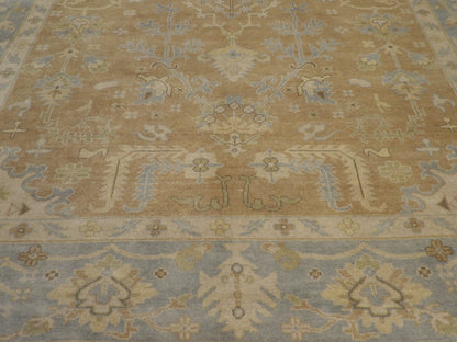 Turk Oushak Natural Dye rug corner detail