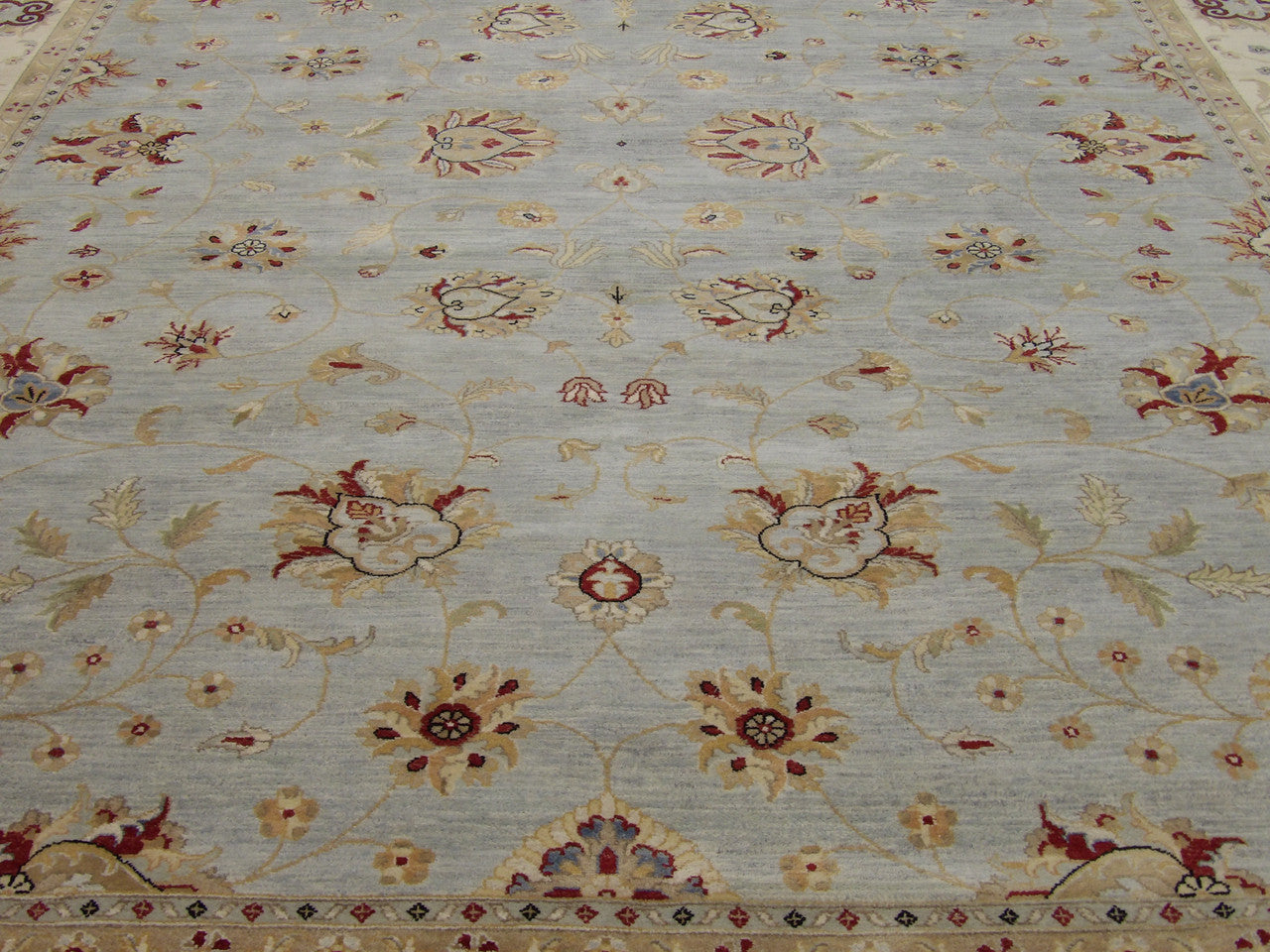 Chobie Oushak / Peshawar hand-knotted wool rug in Blue, 10'2" x 14'0", SKU W11412