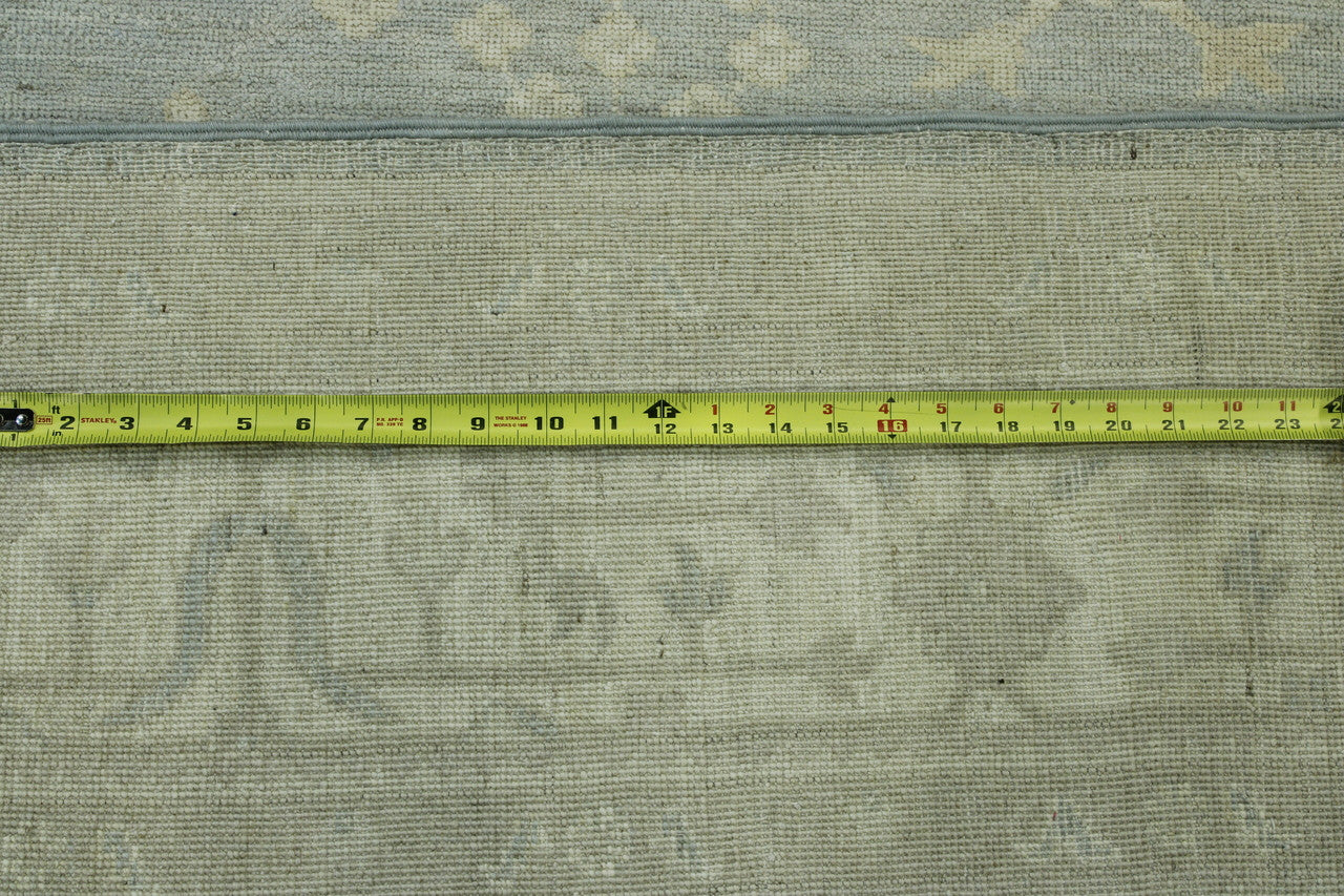 Close-up of wool pile, Gray & Beige rug