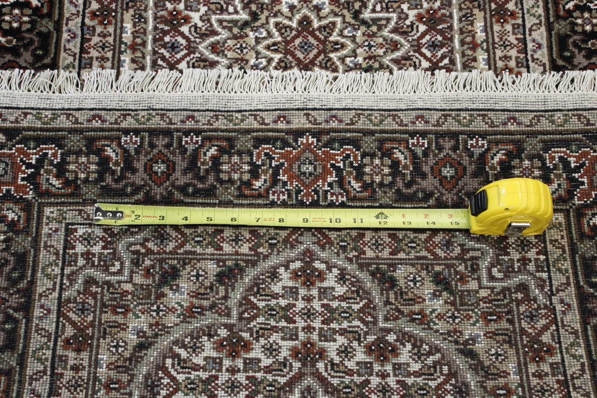 Back of Traditional Mir Design hand-knotted rug