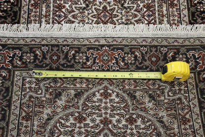 Back of Traditional Mir Design hand-knotted rug