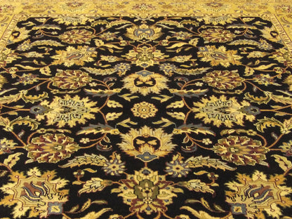Back of Jaipur Kashan Antique Wash hand-knotted rug
