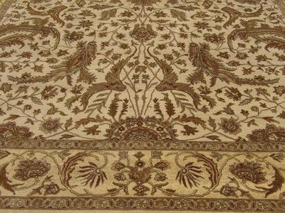 Fine Kashan Tie Dye rug border detail