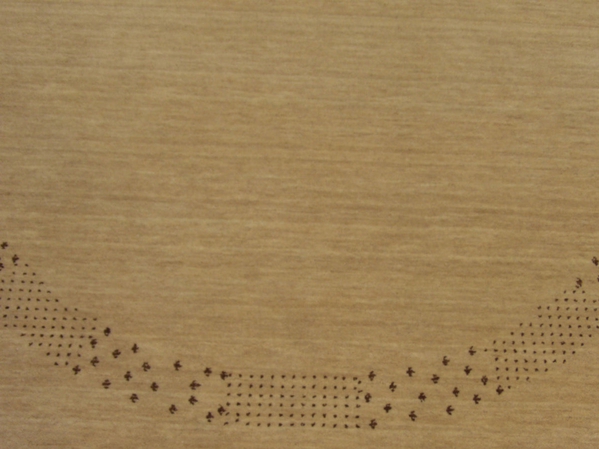 Modern Persian Gabbeh rug border detail