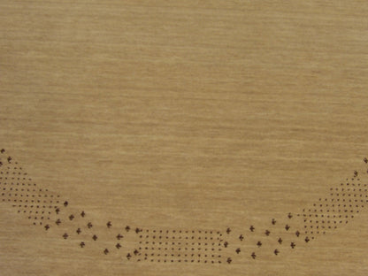 Modern Persian Gabbeh rug border detail