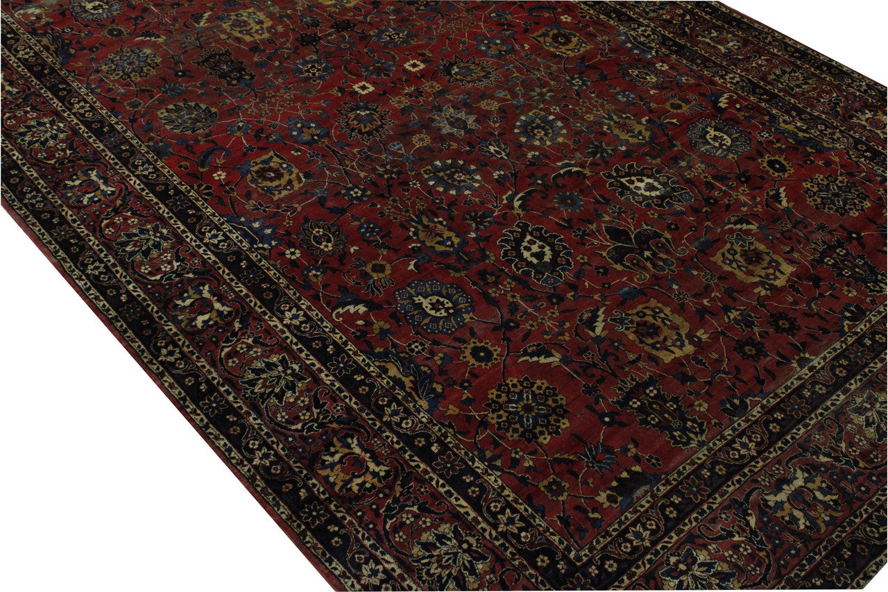 Full view of Traditional Antique Farahan rug