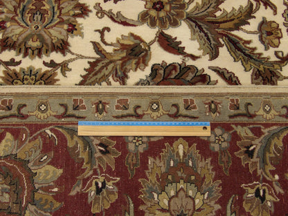 Beige and red Jaipur Kashan rug in room setting