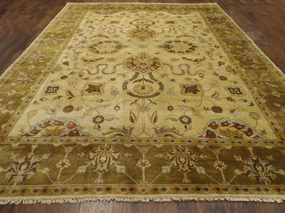 Jaipur Kashan rug border detail