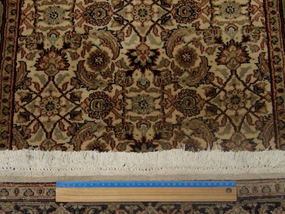Black & Beige Persian Herati Mir Design rug in room setting