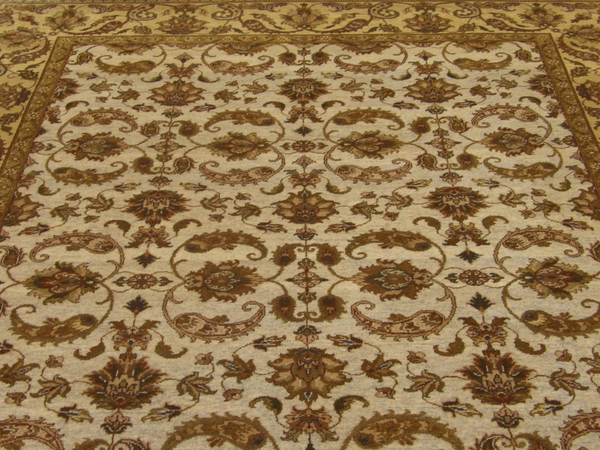Back of Ziegler hand-knotted rug