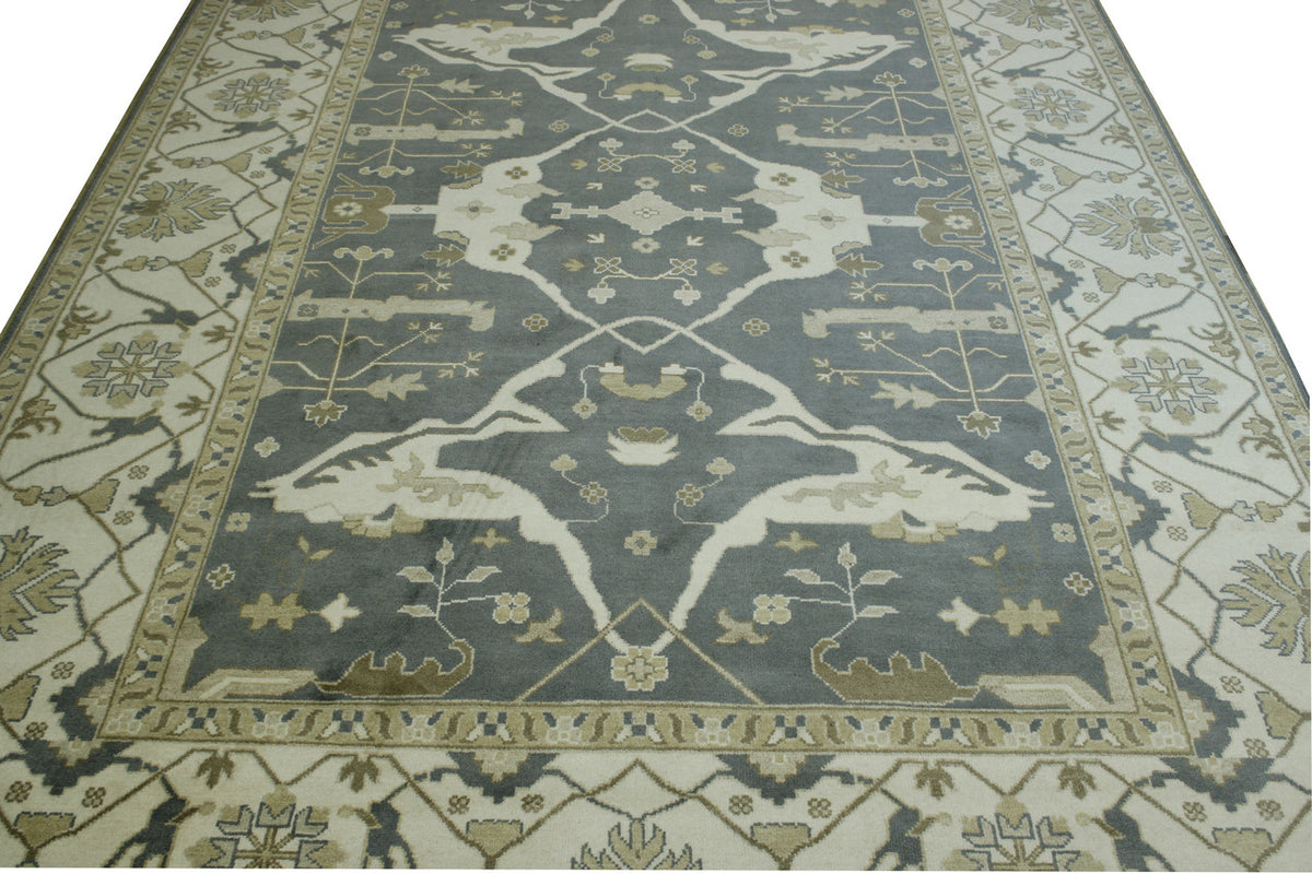 Full view of Oushak Ziegler rug