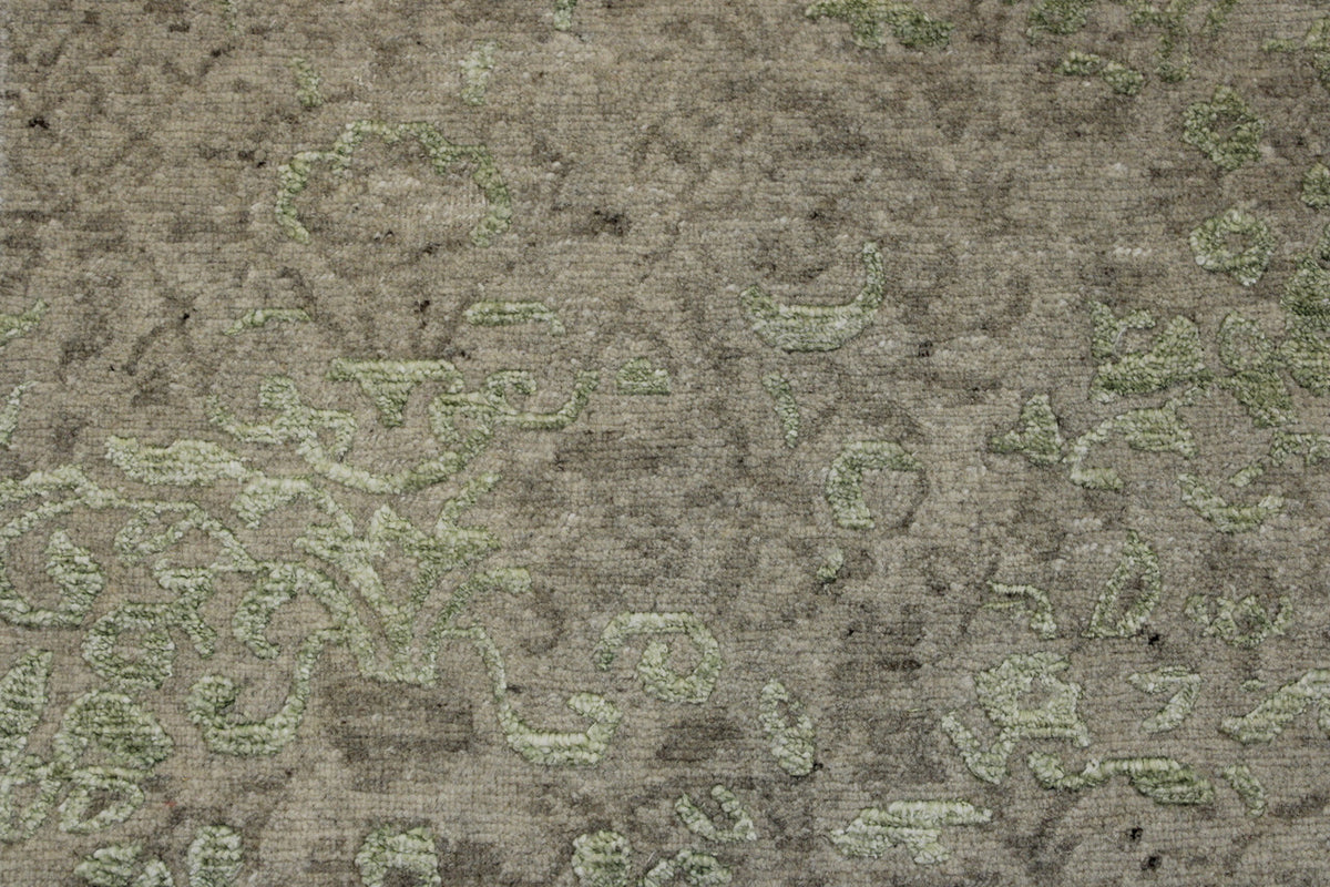 Full view of Transitional Abstract Broken Design rug