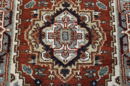 Full view of Tribal Indo Heriz rug