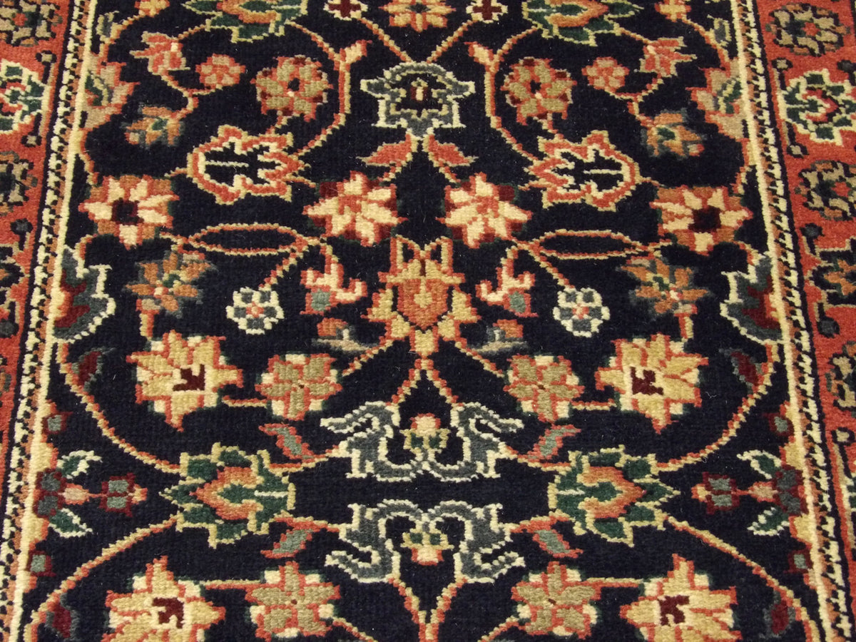 Back of Turkish Weave Mahal Design hand-knotted rug